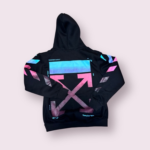 Off White Multicolour Gradient Arrows Zip Up Hoodie F/W 18 Men’s Size M - Picture 5 of 6